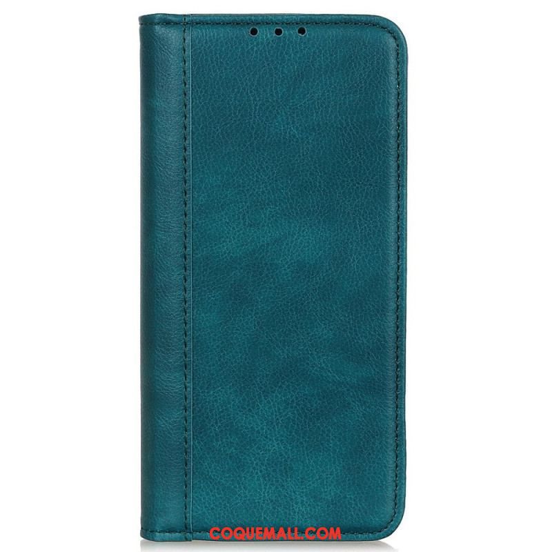 Housse OnePlus Nord 2T 5G Cuir Fendu