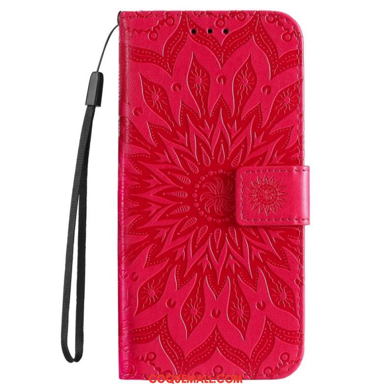 Housse OnePlus Nord 2T 5G Mandala avec Porte-Cartes à Lanière