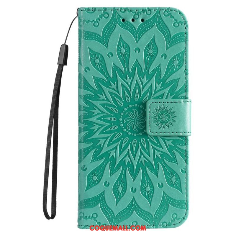 Housse OnePlus Nord 2T 5G Mandala avec Porte-Cartes à Lanière