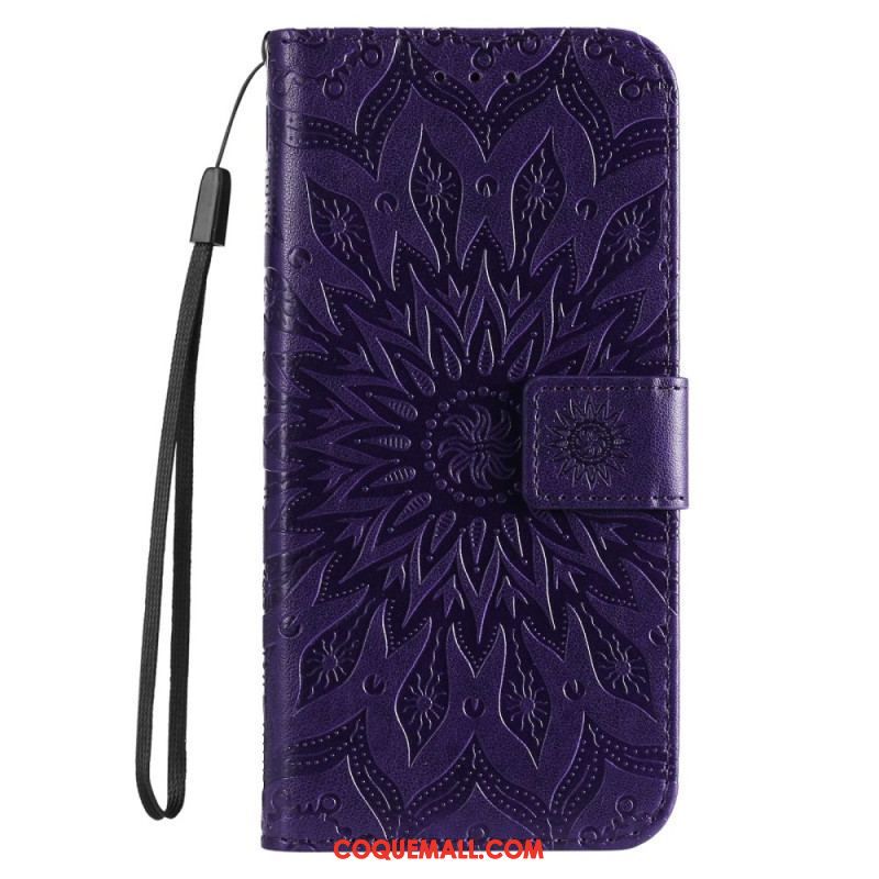 Housse OnePlus Nord 2T 5G Mandala avec Porte-Cartes à Lanière