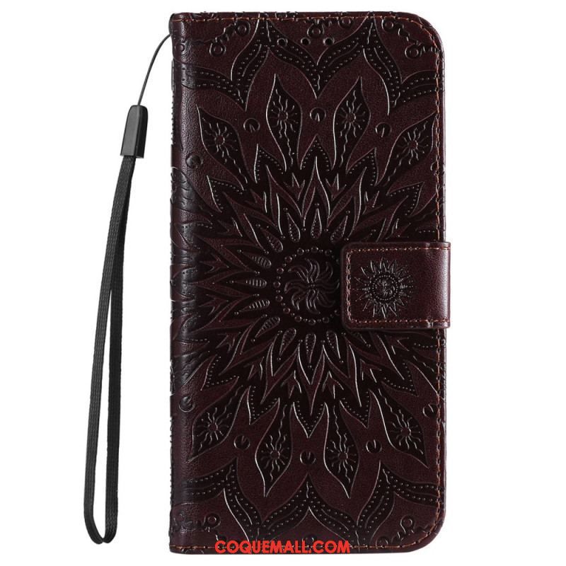 Housse OnePlus Nord 2T 5G Mandala avec Porte-Cartes à Lanière