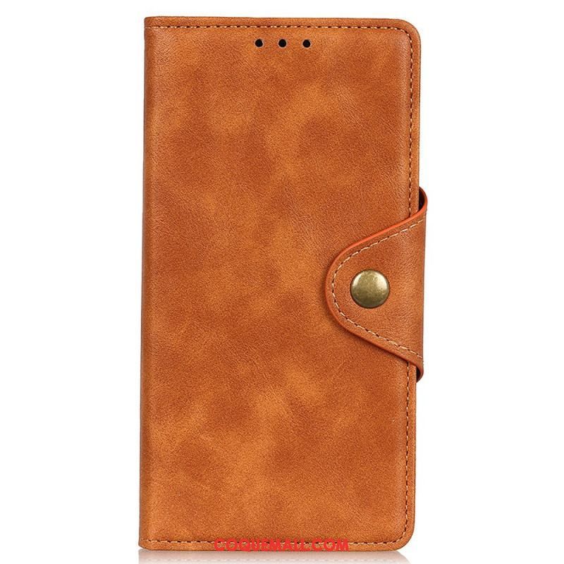 Housse OnePlus Nord 2T 5G Simili Cuir Bouton