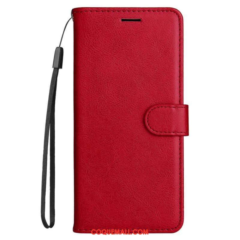 Housse OnePlus Nord 2T 5G Simili Cuir Porte-Cartes à Lanière