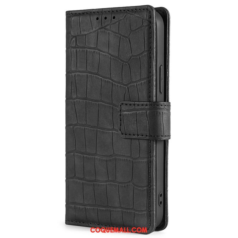 Housse OnePlus Nord 2T 5G Style Peau de Crocodile