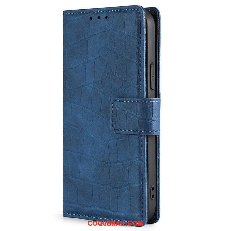 Housse OnePlus Nord 2T 5G Style Peau de Crocodile