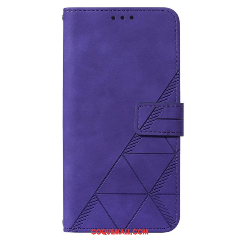 Housse OnePlus Nord 2T Triangles avec Lanière