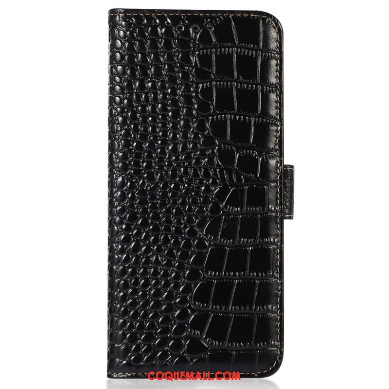 Housse OnePlus Nord CE 3 Lite 5G Style Crocodile RFID