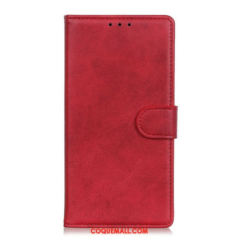 Housse Oppo A16 / A16s  Effet Cuir Matte Rétro