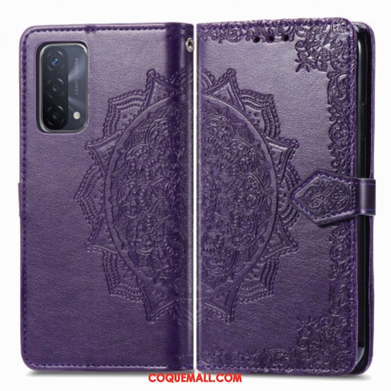 Housse Oppo A54 5G / A74 5G Mandala Moyen Age