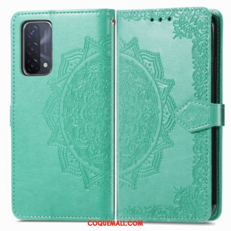 Housse Oppo A54 5G / A74 5G Mandala Moyen Age