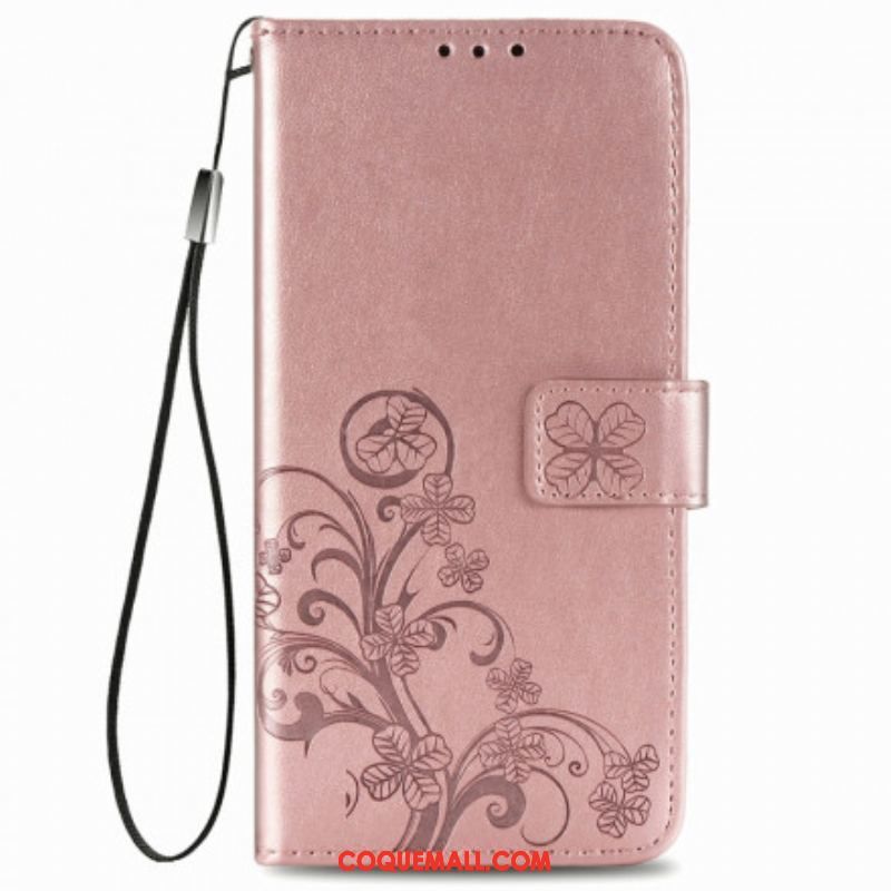 Housse Oppo A54 5G / A74 5G Trèfle Quatre Feuilles