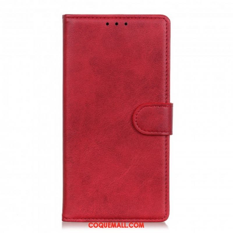 Housse Oppo A94 5G Effet Cuir Mat Rétro