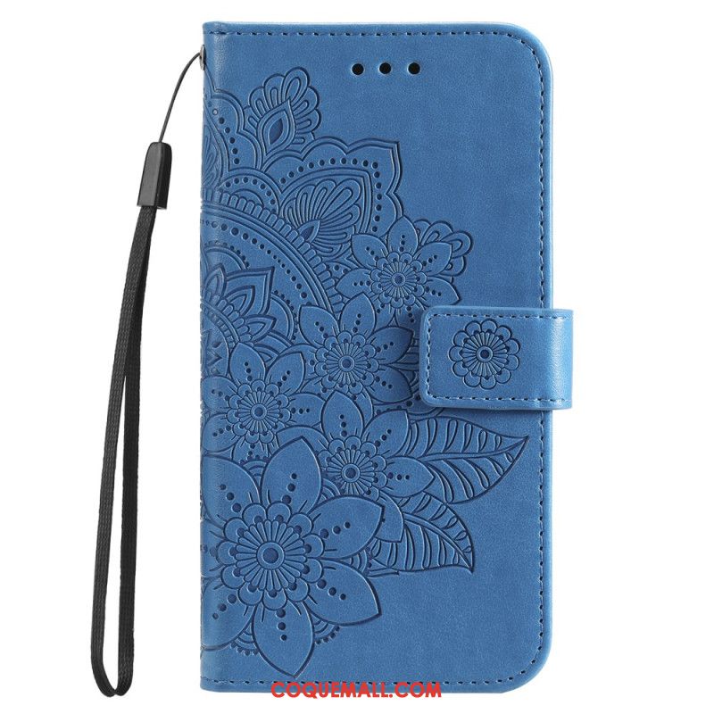 Housse Oppo A98 5G Impression Mandala à Lanière