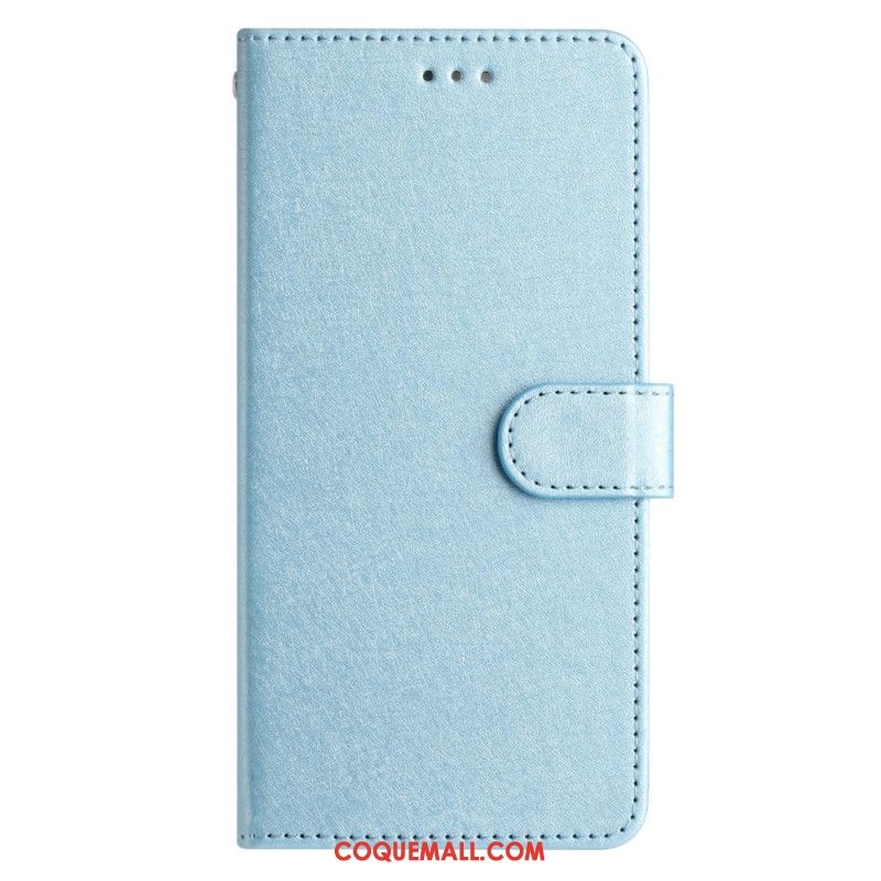 Housse Oppo A98 5G Texture Soie à Lanière