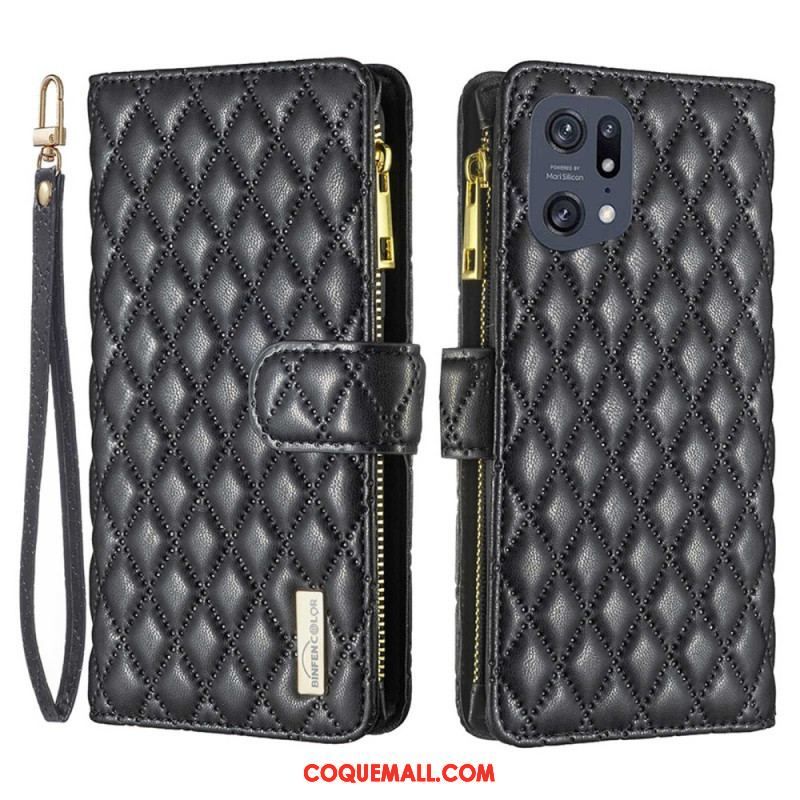 Housse Oppo Find X5 Pro Binfen Color Style Matelassé