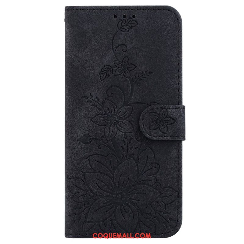 Housse Oppo Reno 11 5G Motif Floral à Lanière