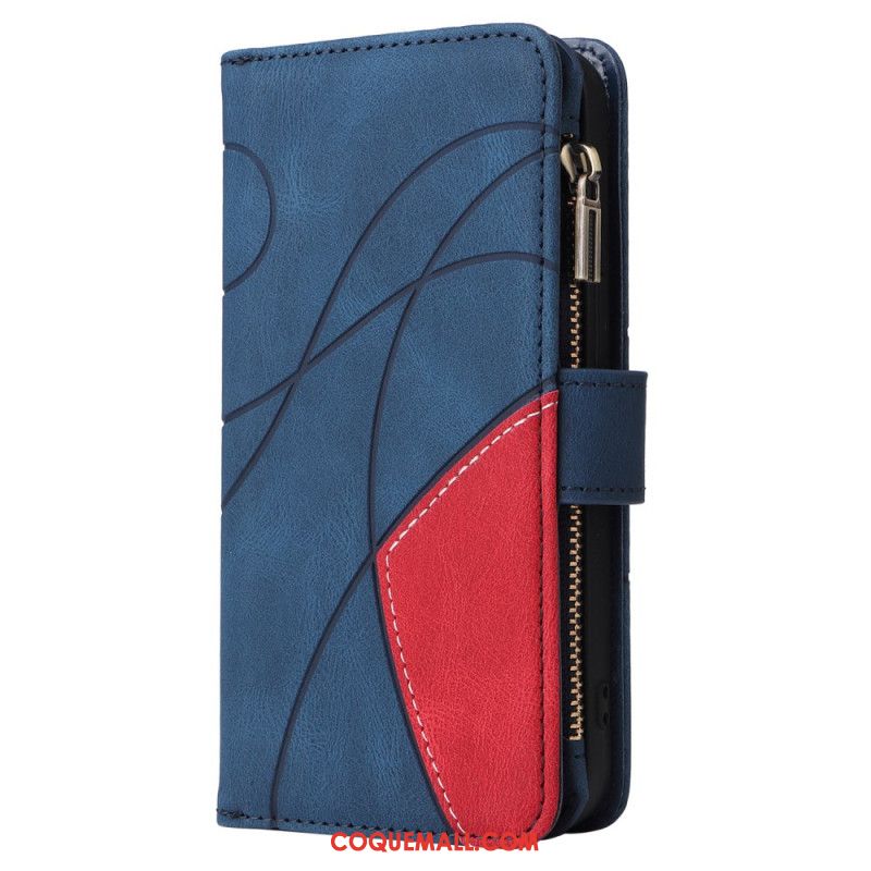 Housse Oppo Reno 12 5G Multi-Fonctionnelle Bicolore