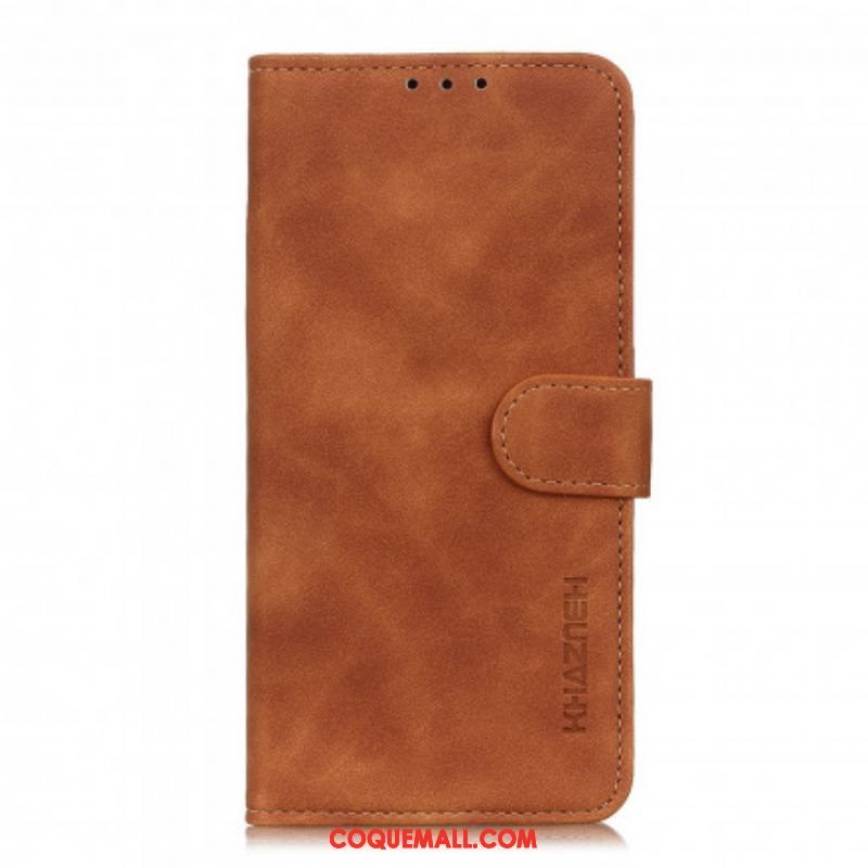 Housse Oppo Reno 6 5G Effet Cuir Vintage KHAZNEH