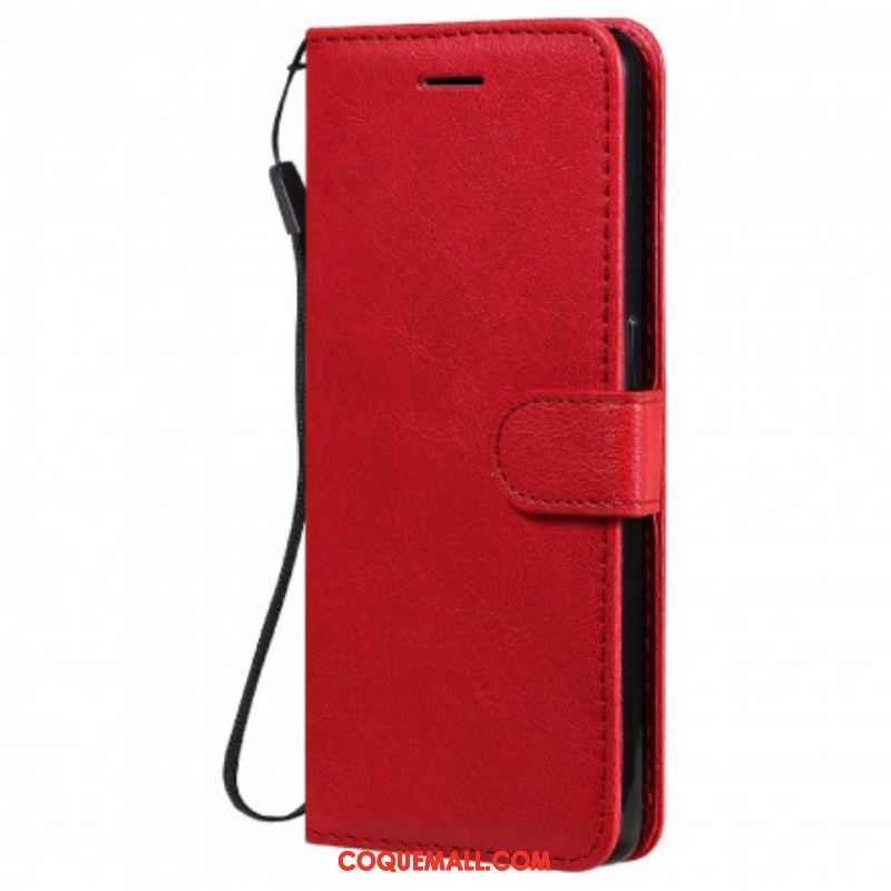 Housse Oppo Reno 6 5G Solid Color Serie à Lanière