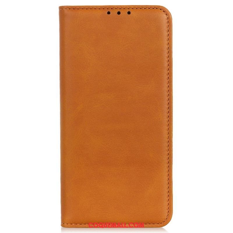 Housse Oppo Reno 7 Cuir Fendu Classique