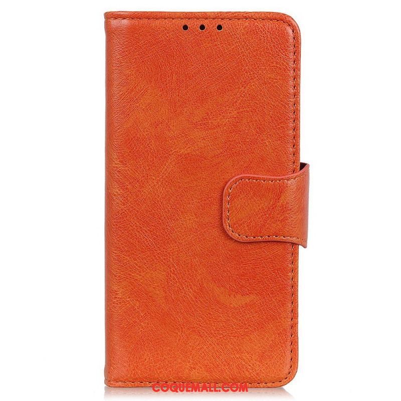 Housse Oppo Reno 7 Cuir Fendu Nappa