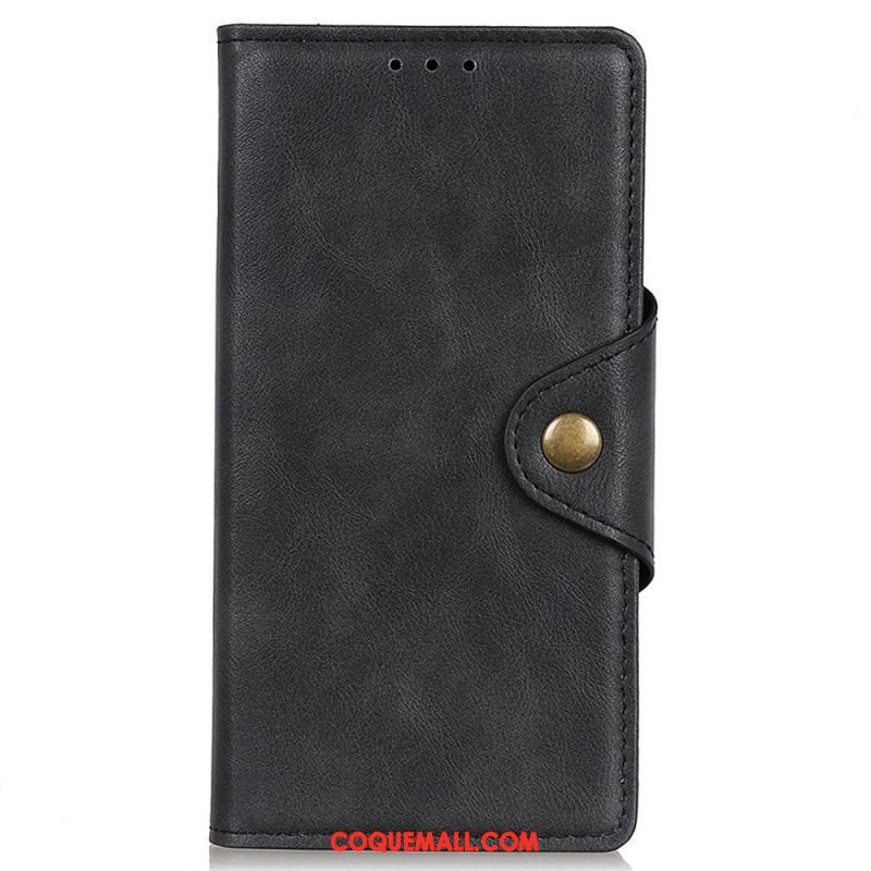 Housse Oppo Reno 7 Simili Cuir Bouton