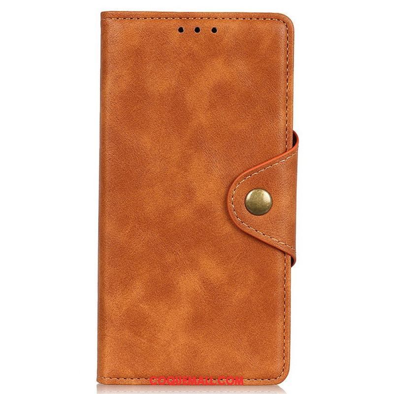 Housse Oppo Reno 7 Simili Cuir Bouton