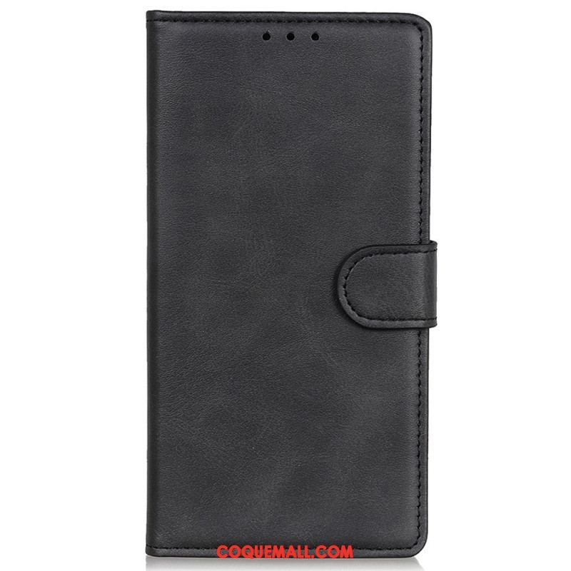 Housse Oppo Reno 7 Style Cuir Mat