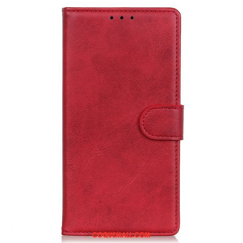 Housse Oppo Reno 7 Style Cuir Mat