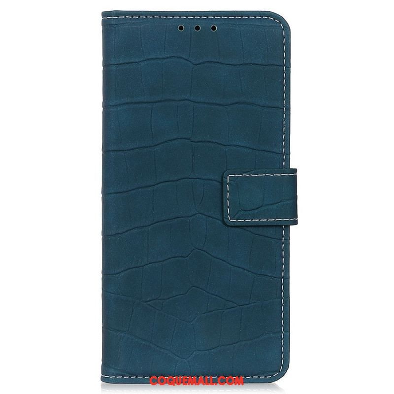 Housse Oppo Reno 7 Style Peau de Crocodile