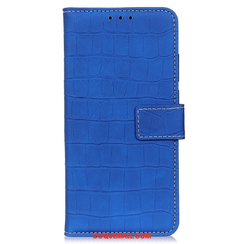 Housse Oppo Reno 7 Style Peau de Crocodile