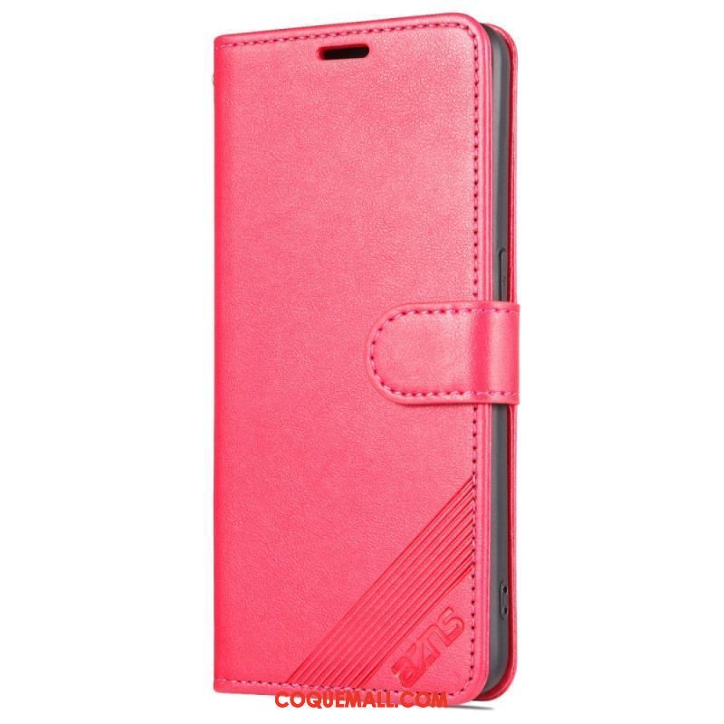 Housse Oppo Reno 8 Lite Style Cuir AZNS