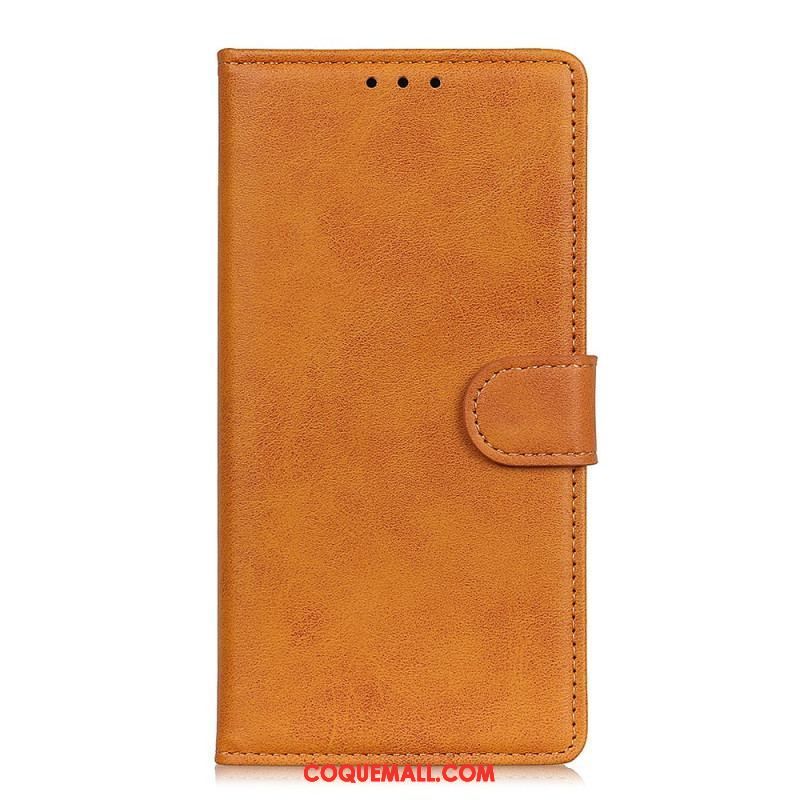 Housse Oppo Reno 8 Lite Style Cuir Mat