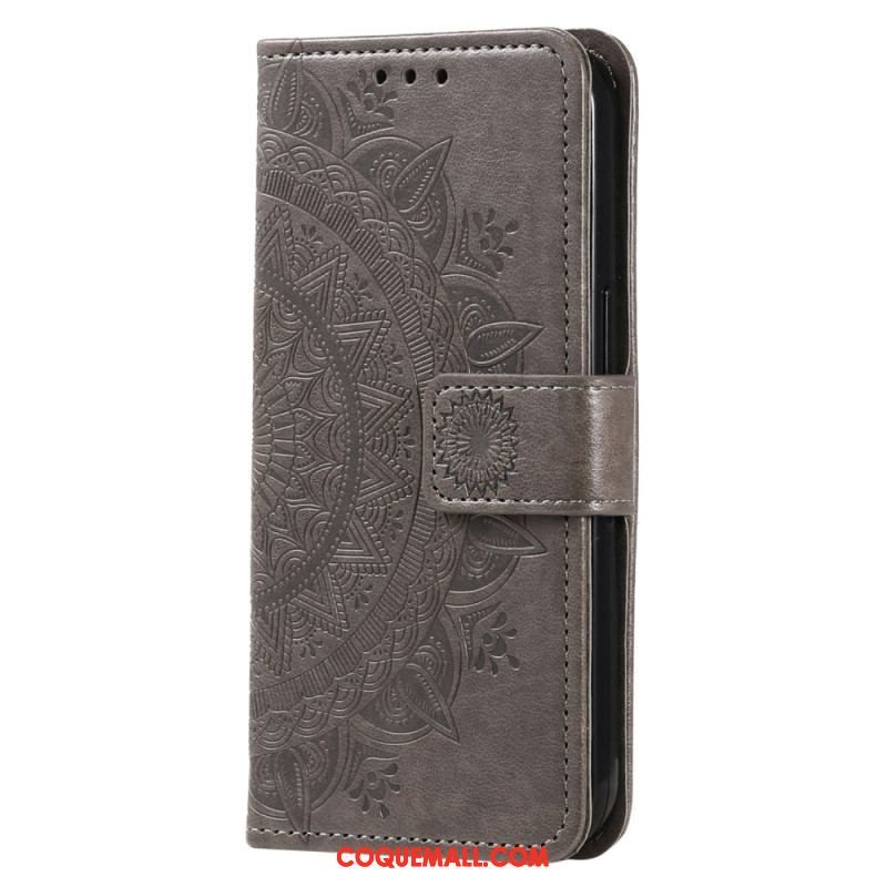 Housse Oppo Reno 8 Mandala Soleil à Lanière