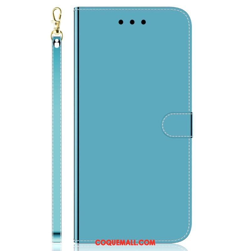 Housse Oppo Reno 8 Pro Miroir et Lanière