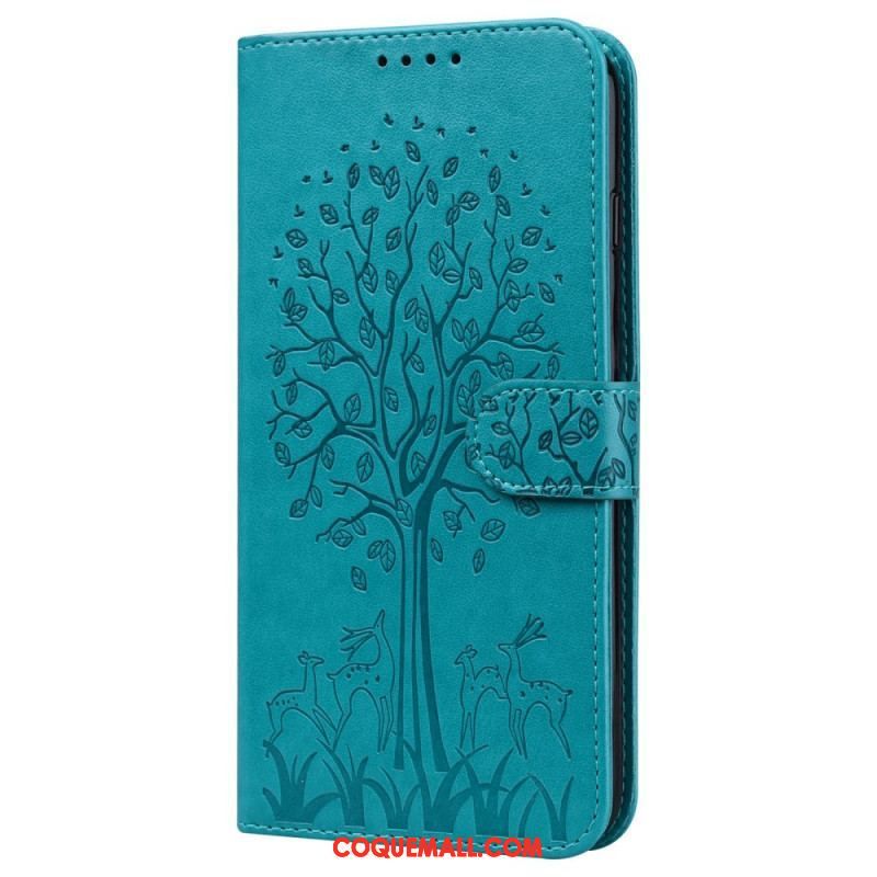 Housse Samsung Galaxy A13 5G / A04s Arbre et Cerfs