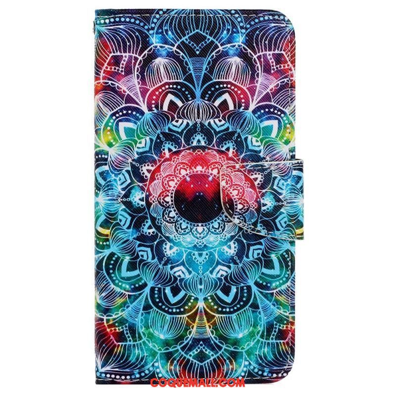 Housse Samsung Galaxy A13 Flashy Mandala à Lanière