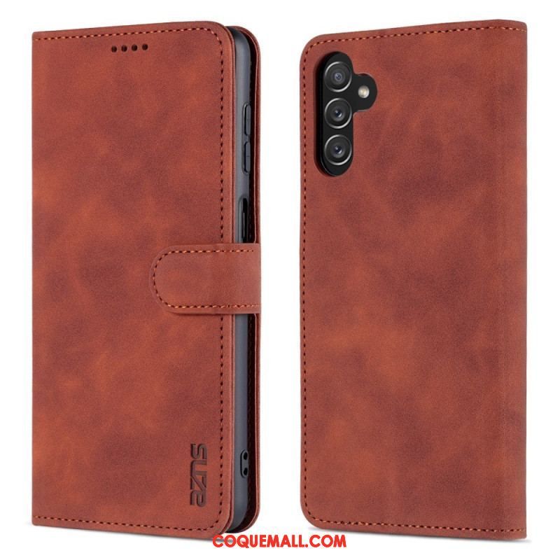 Housse Samsung Galaxy A14 5G / A14 Classique Effet Cuir AZNS