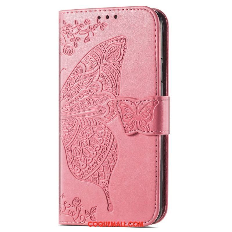 Housse Samsung Galaxy A14 5G / A14 Papillon Baroque