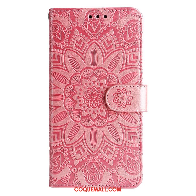 Housse Samsung Galaxy A15 5G Impression Mandala avec Lanière