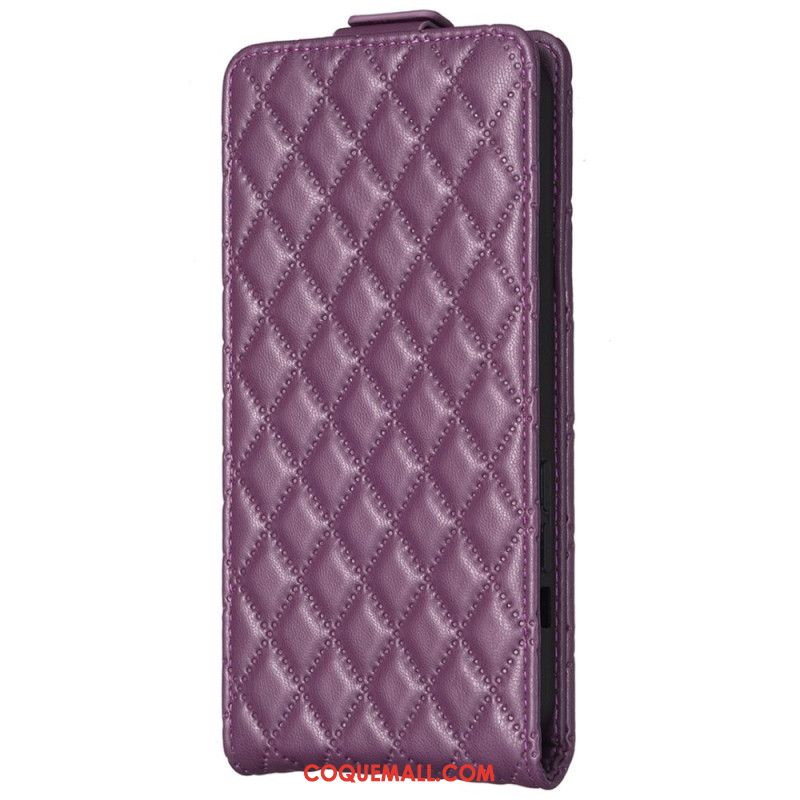 Housse Samsung Galaxy A15 Matelassée Rabat Vertical