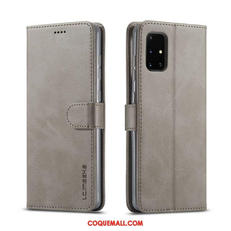 Housse Samsung Galaxy A51 5G LC.IMEEKE Effet Cuir