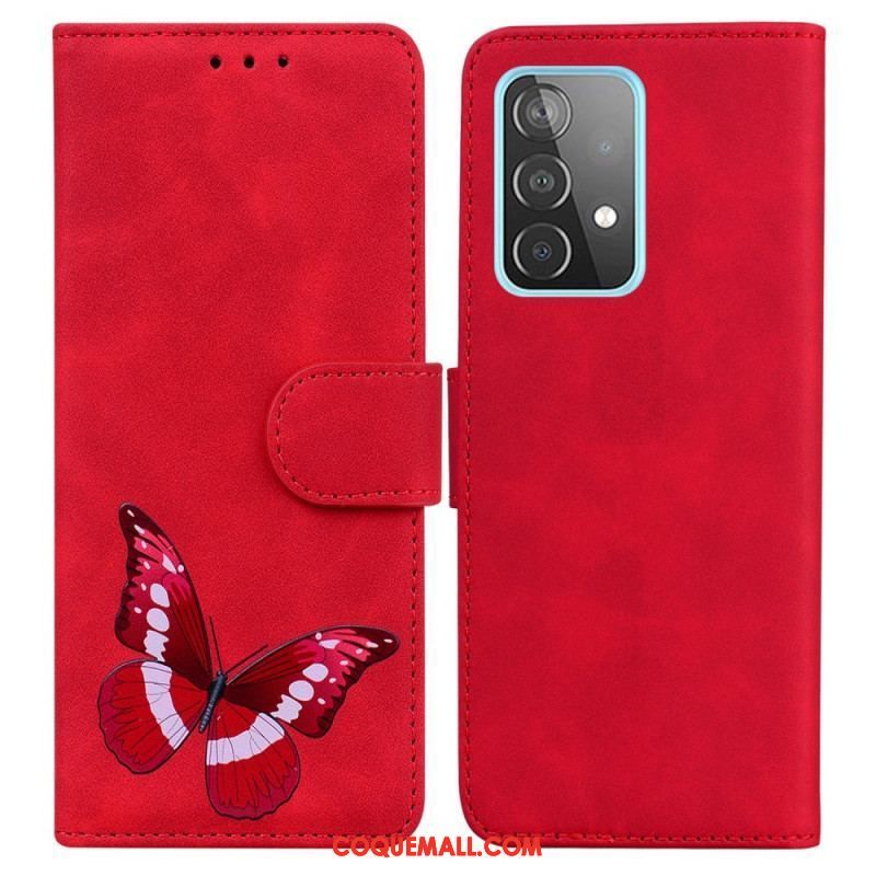 Housse Samsung Galaxy A52 4G / A52 5G / A52s 5G Skin-Touch Papillon