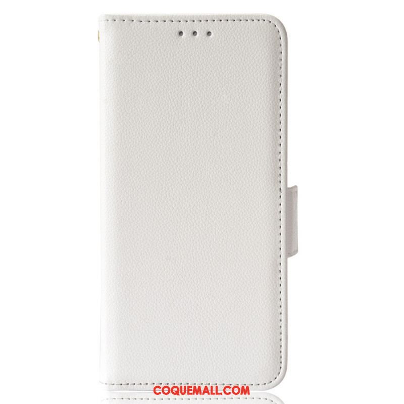 Housse Samsung Galaxy A53 5G Simili Cuir Litchi Traditionnel