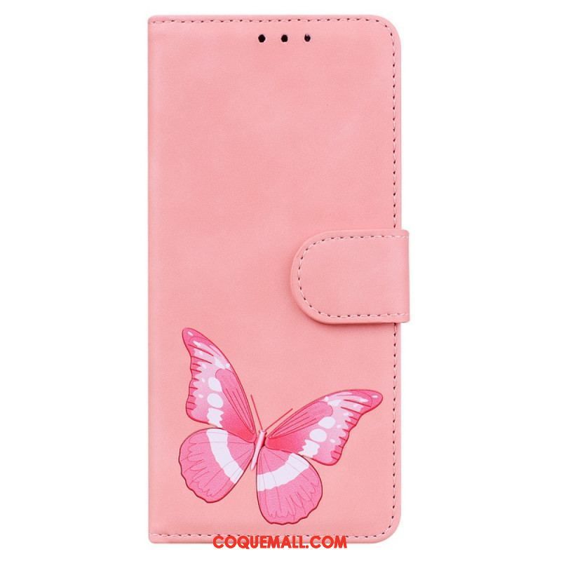 Housse Samsung Galaxy A53 5G Skin-Touch Papillon