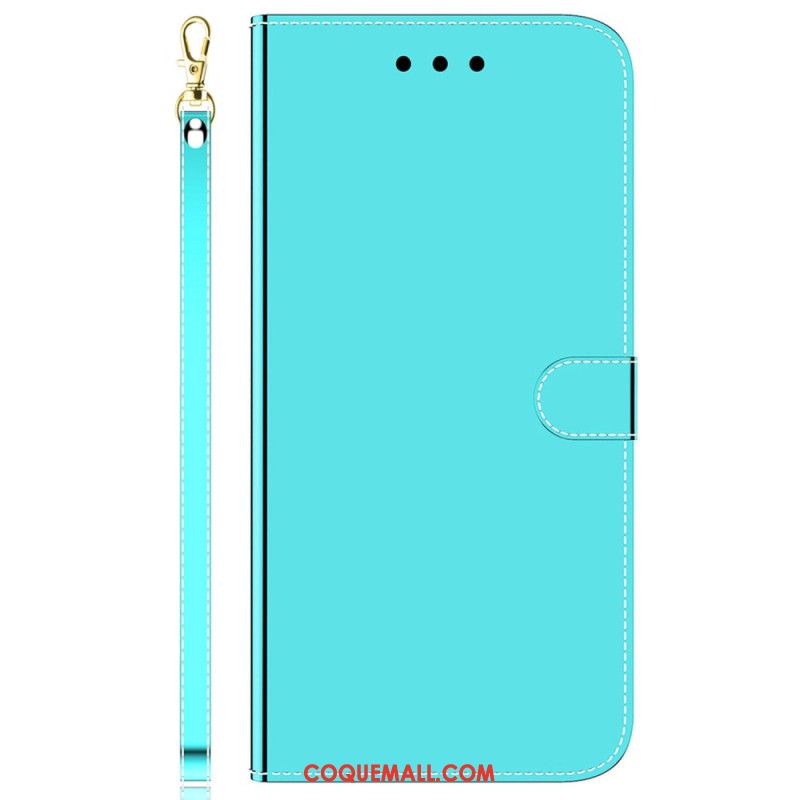 Housse Samsung Galaxy A55 5G Effet Miroir et Lanière