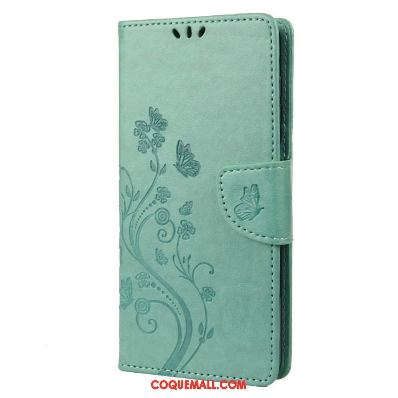 Housse Samsung Galaxy M23 5G Papillons et Fleurs