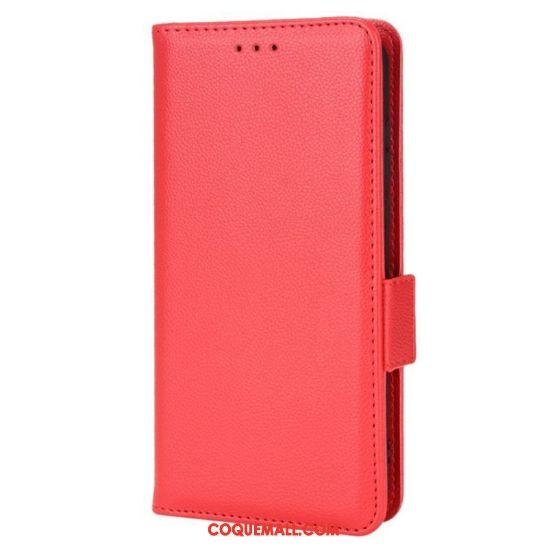 Housse Samsung Galaxy M23 5G Style Cuir Litchi