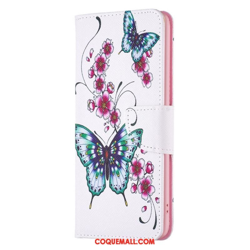 Housse Samsung Galaxy M23 5G Superbes Papillons