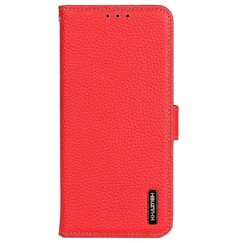 Housse Samsung Galaxy M33 5G Cuir Litchi KHAZNEH